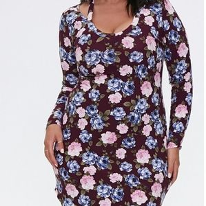 Plus size Forever 21 cutout bodycon mini dress